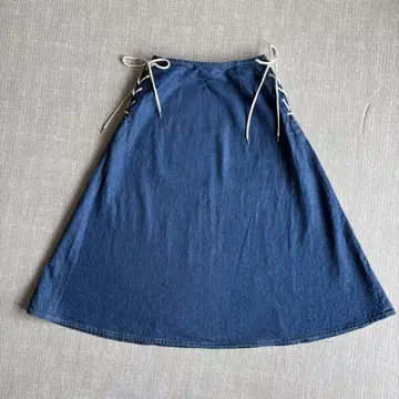 Westoveralls 네이비 데님 레이스업