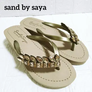 1710 새상품급 sand by saya 샌들 비치 샌들 비쥬