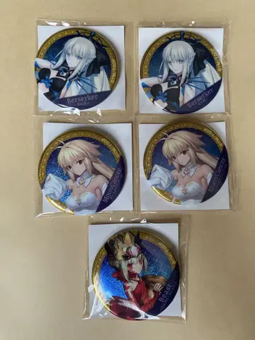 FGO 캔뱃지 모건 아키타입 드라코 가챠 메이트 5개