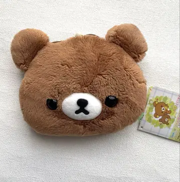 리락쿠마 차이로이코구마리 낚시릴 포함 교통카드 지갑 봉제 인형