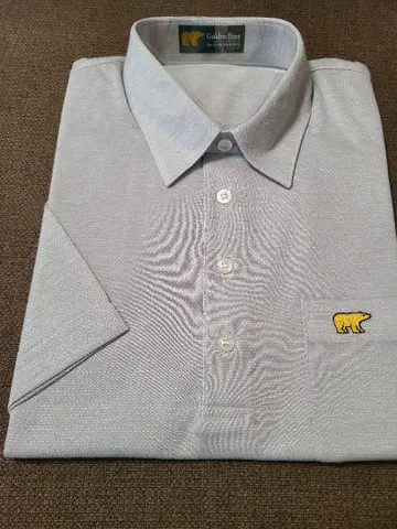 Golden Bear 라이트 그레이 반팔 피케 셔츠