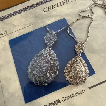 플라티나 다이아몬드 목걸이 2.00ct