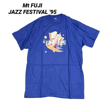 미사용 Mt FUJI JAZZ FESTIVAL '95 티셔츠 블루 L