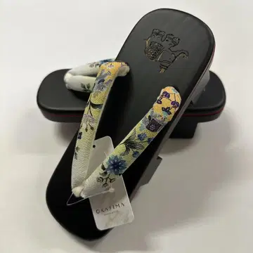 새상품 오동나무 나막신 오카시게 2개 블랙 화장품 상자 포함