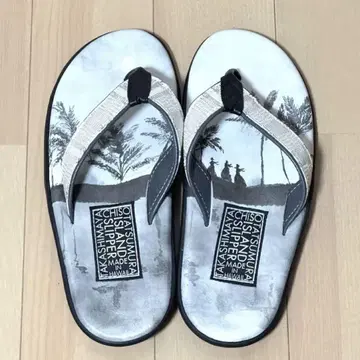 ISLAND SLIPPER 타카시마야 센소 류무라 미술 직물 콜라보 샌들