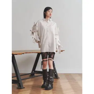 택 포함 새상품 jouetie 레이스업 바이커 팬츠 블랙