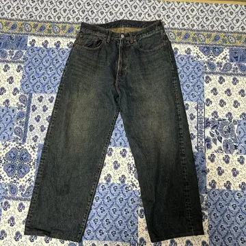 BEAMS 와이드 데님 와이드 청바지 S 사이즈