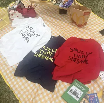 shesame 모듬 그래픽 티셔츠