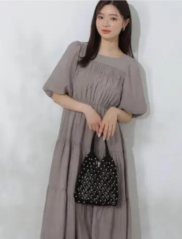 프로포션 셔링 원피스 M