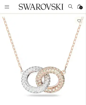SWAROVSKI Dextera 목걸이 인터로킹 서클