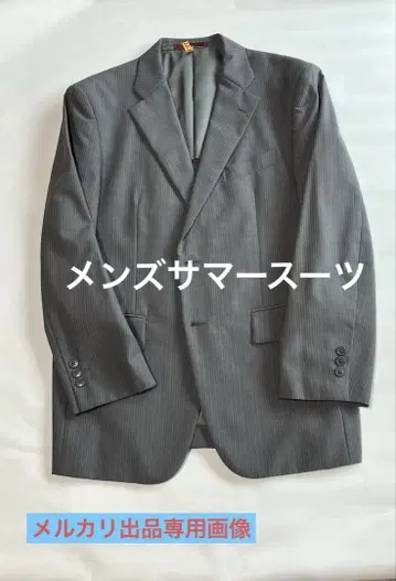 KannsaiYamamotoHomme 그레이 스트라이프 썸머 수트