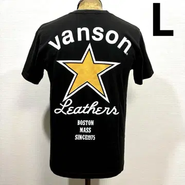 L 새상품급 vanson Leathers 반슨 별 스타 반팔 티셔츠