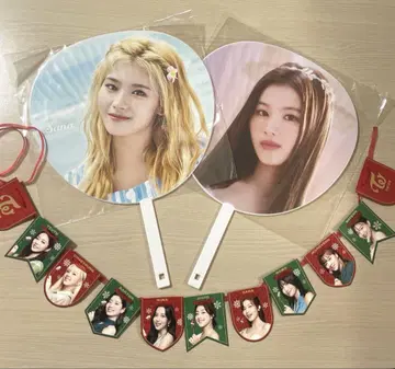 TWICE 부채 사나 크리스마스 케이크 콜라보 훼미리마트 앰버서더