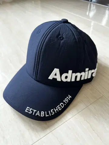 Admiral 사이드 로고 네이비 캡 EST.1914