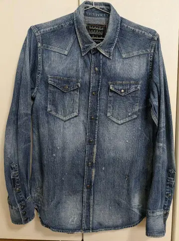 Oikawa Denim Co. KURO 웨스턴 데님 셔츠 M