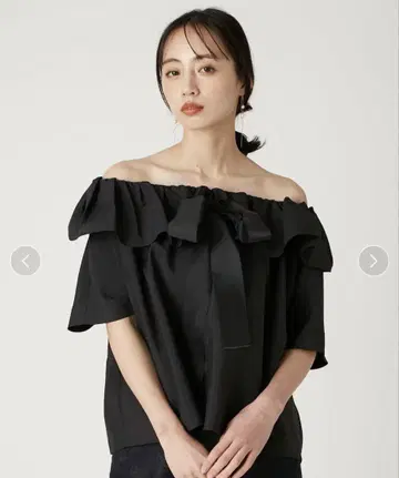 FRAY.ID 프레이 아이디 턱 볼륨 블라우스