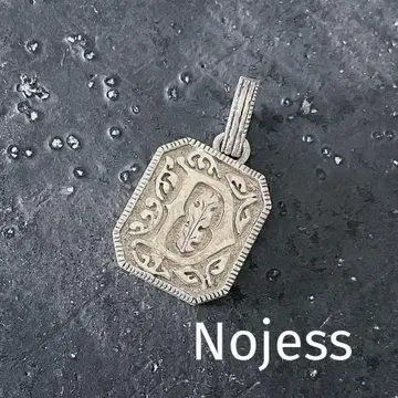 Nojess 목걸이 실버 펜던트 탑 플레이트 agete