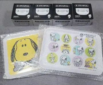 산리오 스누피 당첨 복권 유리 보울