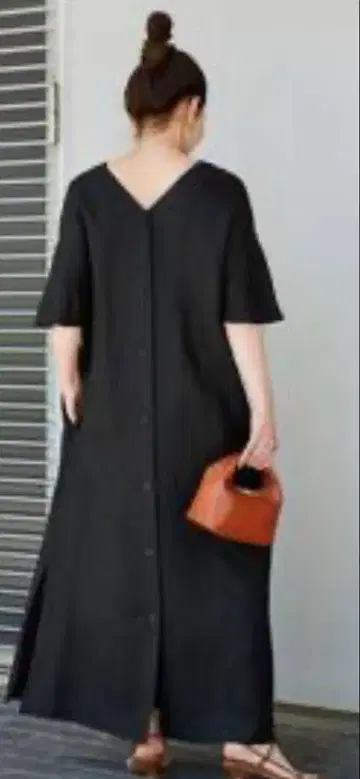 베이세 재고 린넨 레이온 2WAY 원피스