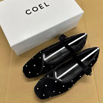 COEL(코엘) 펌프스 플라워 모티브 멜리 제인 블랙 미사용품
