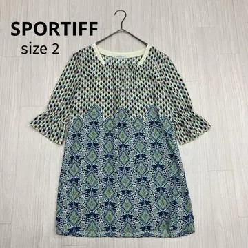 SPORTIFF 스포티프 5부 소매 튜닉 원피스 일본제