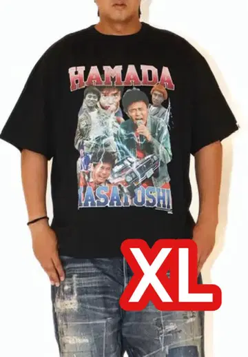 sapeur 사풀 하마짱 하마다 티셔츠 XL 투어 블랙