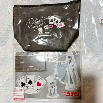 시마무라 명탐정 코난 해피 백 코난 & 괴도 키드 아크릴 스탠드 파우치