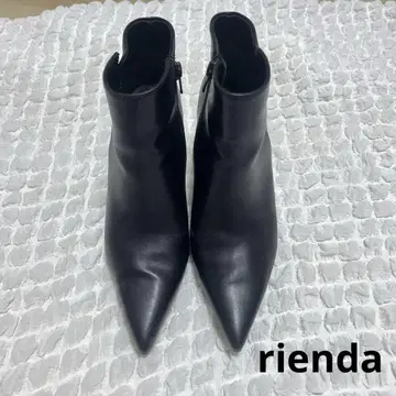 rienda 블랙 스틸레토 부티 부츠 M 사이즈 새상품급