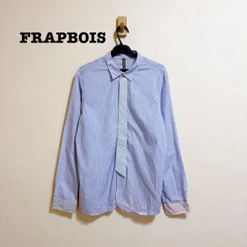 FRAPBOIS 넥타이 모티브 스트라이프 셔츠 유니섹스 남성용