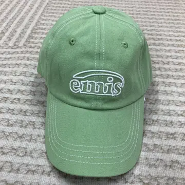 Emis 그린 자수 로고 야구 모자