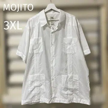 컨디션 최상! 택 포함 MOJITO 모히토 쿠바 셔츠 3XL 오버 사이즈