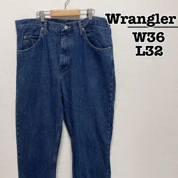 Wrangler 청바지 블루 W36 릴랙스 핏 니카라과산