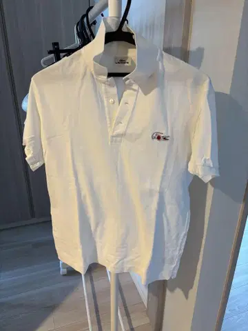 라코스테 화이트 피케 셔츠