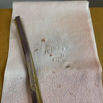 순수 실크 오비 장식 천 허리띠 세트 미사용
