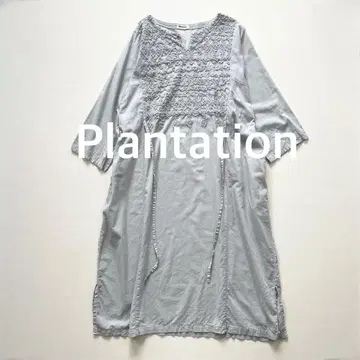 plantation 키넥 돌먼 슬리브 코튼 원피스 최근