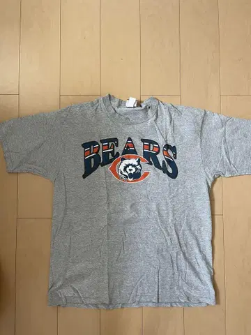BEARS 로고 그레이 티셔츠 구제 의류 90ss