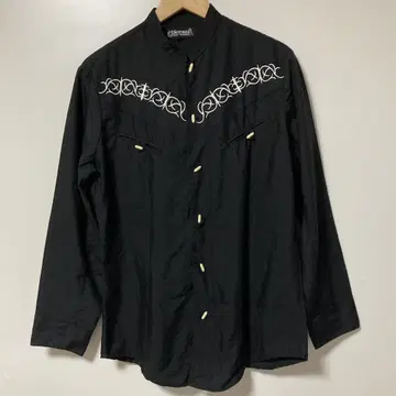 SOTRES CHEHOEN MEXICO 90s 자수 블랙 긴팔 셔츠