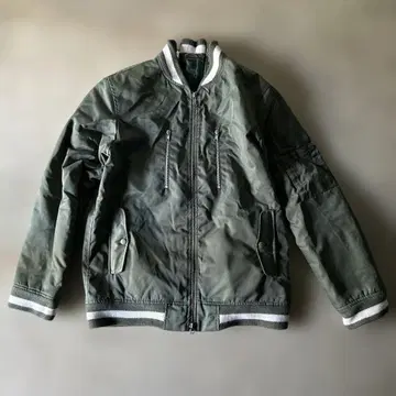 초기 whiz limited MA-1 밀리터리 기믹 자켓 블루종
