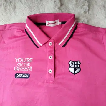 SRIXON 여성용 골프웨어 핑크 반팔 스릭슨 L
