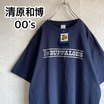 미사용품 00s 오릭스 버팔로스 반장 기요하라 카즈히로 넘버링 티셔츠