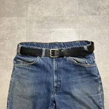 POST&CO JOSEPH 별주 가죽 벨트 블랙 주름 가죽 고급 90
