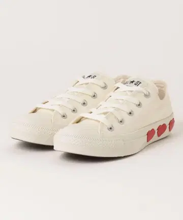 컨버스 CONVERS 올스타 쓰리 하츠 #OX 화이트 24.5cm