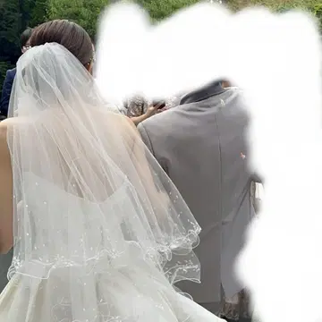 글리터 웨딩 베일