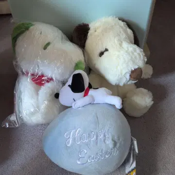 스누피 봉제 인형 3종 세트