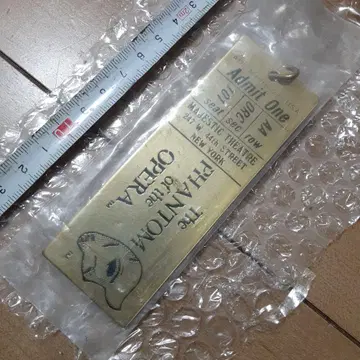 레트로 오페라의 괴인 티켓형 키링