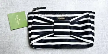 kate spade 스트라이프 리본 파우치 네이비 컬러 리본
