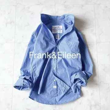 Frank&Eileen BARRY 코튼 셔츠 스키퍼 스트라이프 XS