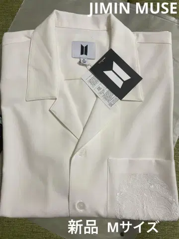 미사용 새상품 JIMIN MUSE 오픈 카라 셔츠 M