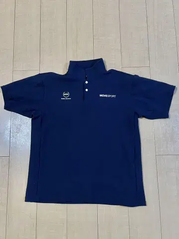 데상트 MOVE SPORT 네이비 컬러 피케 셔츠 사이즈 LL O 2L
