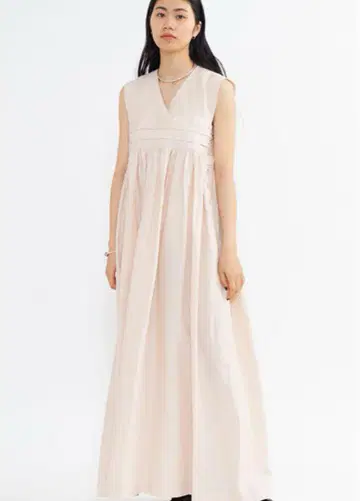 새상품 25SS HYKE 하이크 LINEN MAXI DRESS